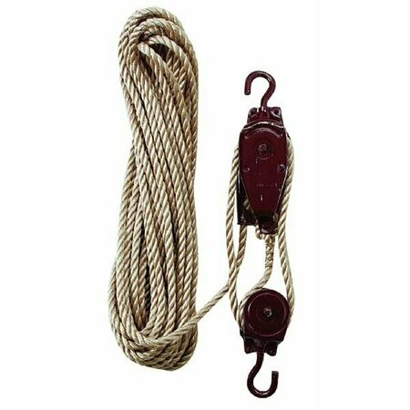 WORLDWIDE SOURCING 3/8 in. Steel Rope Hoist 83